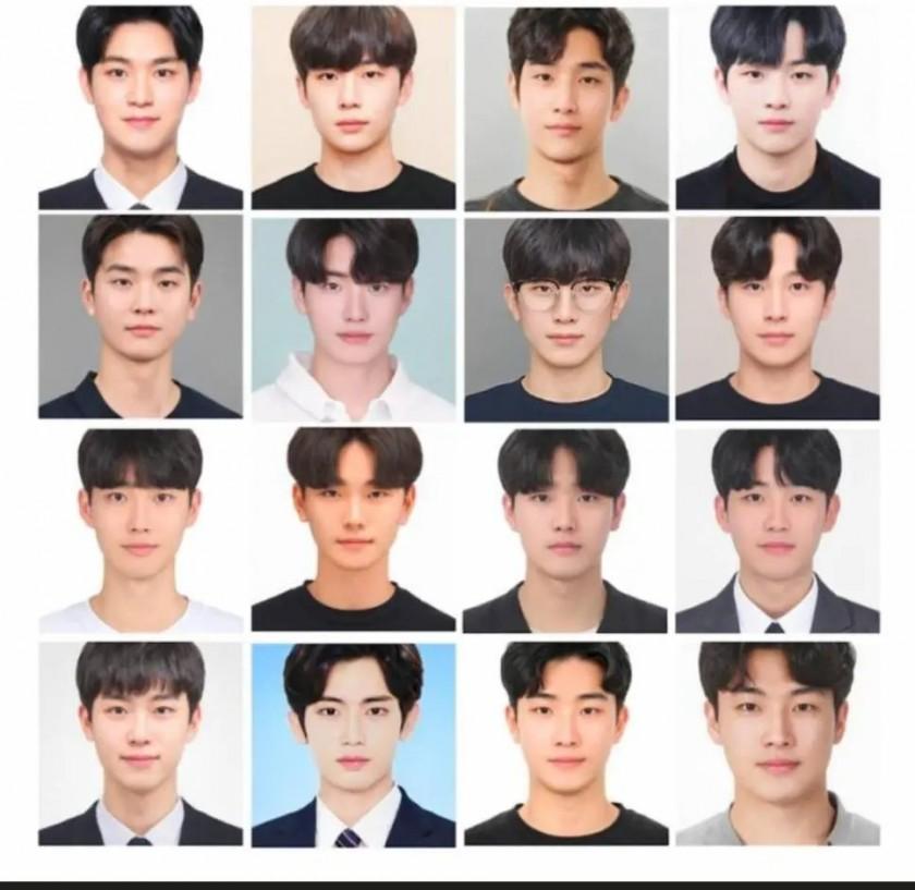 AIが作った韓国男性の平均外見