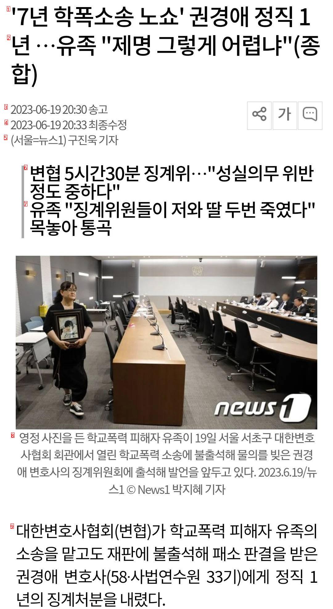 학폭소송 노쇼 변호사 징계 수준