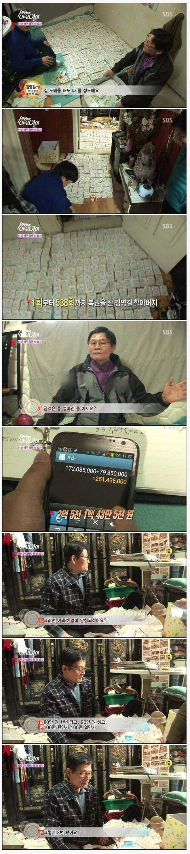 10년간 무려 로또 2억 5천만원어치 구매한 사람의 최후...