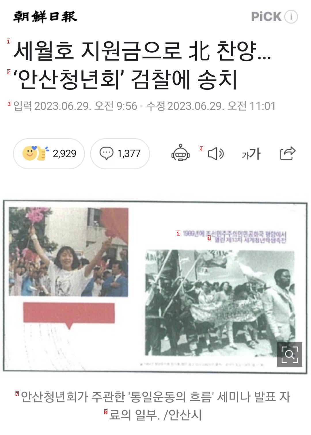 세월호 지원금으로 北 찬양… ‘안산청년회’ 검찰에 송치