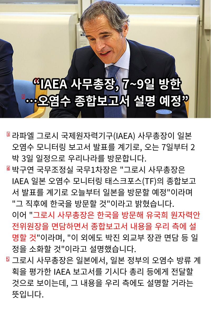 쪽바리 심부름하는 IAEA 사무총장