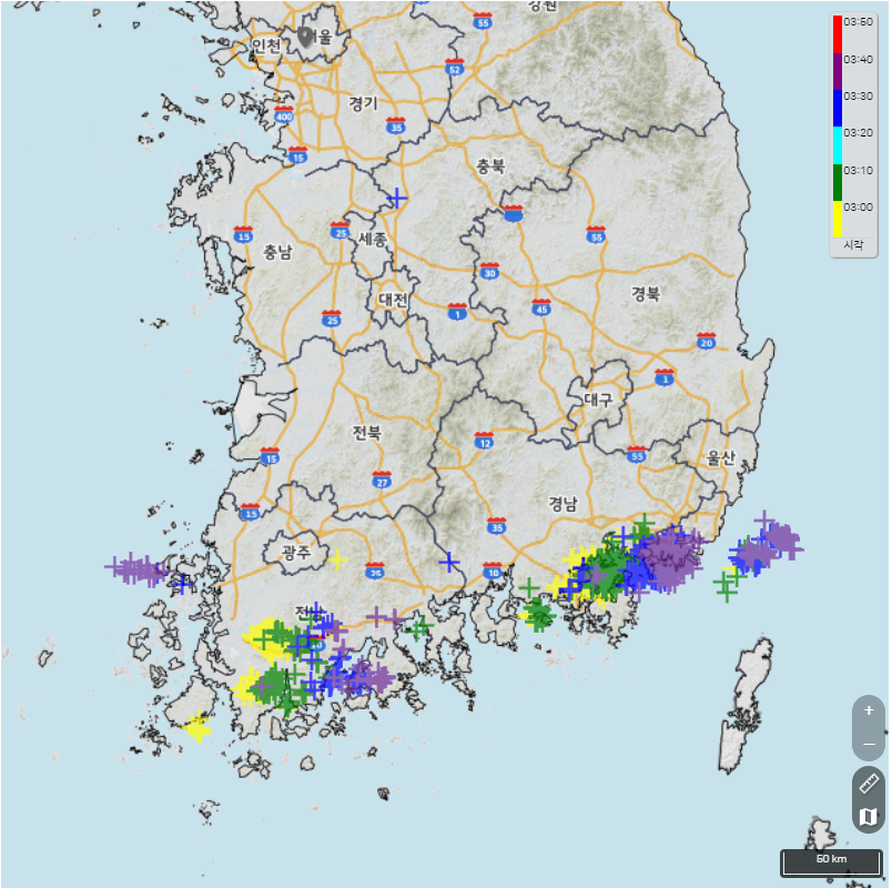 南部地方落雷の現状