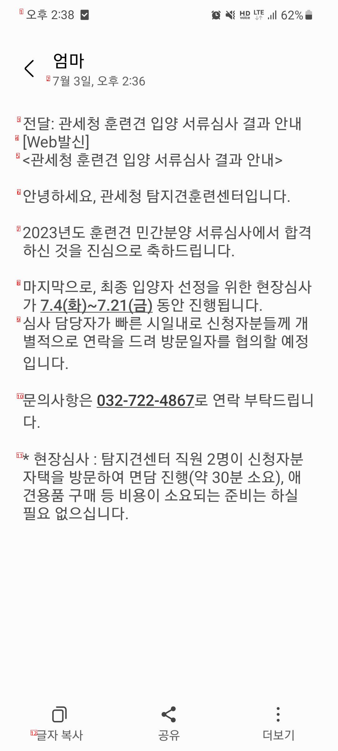 관세청 훈련견 입양 서류합격ㄷㄷ