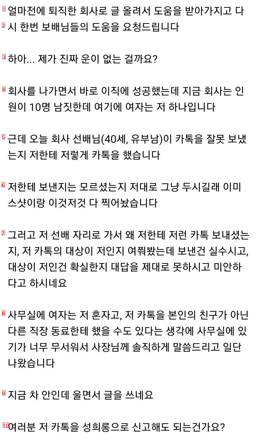 회사 선배가 보낸 성희롱 카톡.jpg