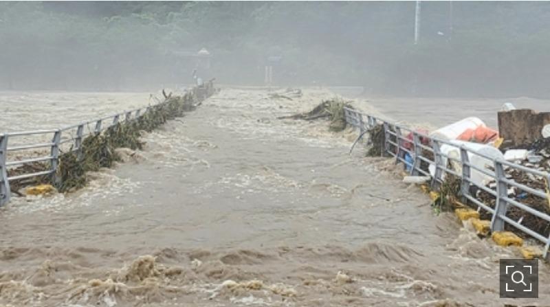 폭우로 인한 인명피해 사망 22명 실종 14명.