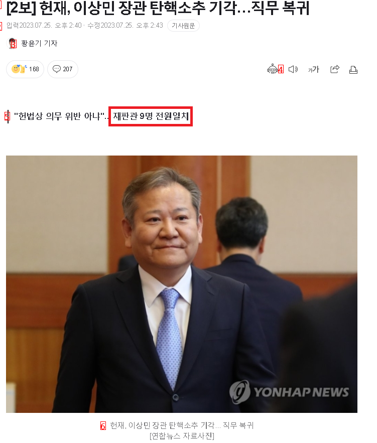 이태원 시체팔이단의 이상민 탄핵 작전 → 만장일치 기각(헌재)