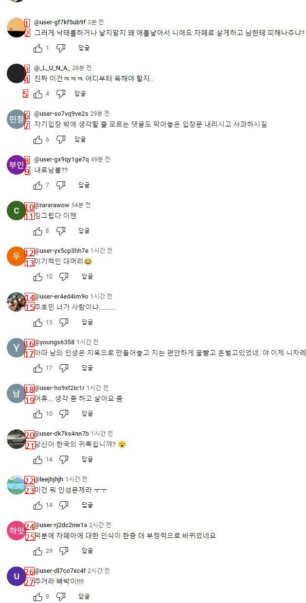 주호민 유튜브채널 선넘은 댓글들.jpg