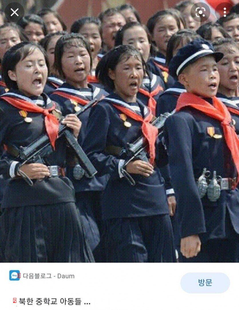 북한 중학생들 근황 jpg