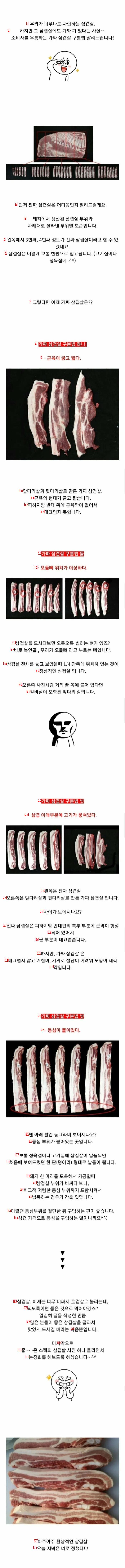 간단한 가짜 삼겹살 구분하는 법