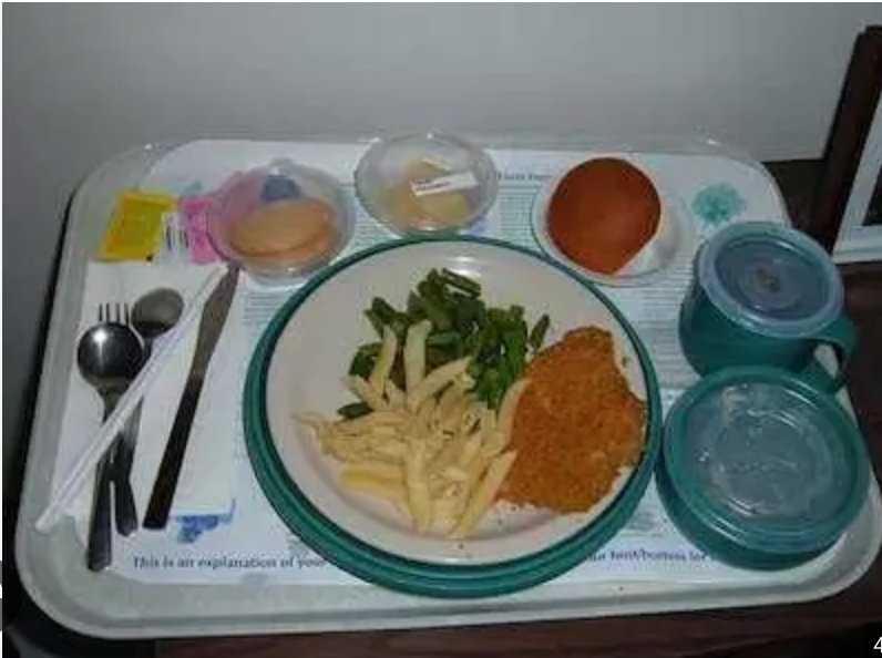미국 병원 환자 식단