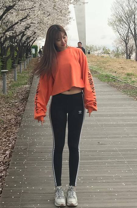 베스티 다혜 아디다스 레깅스