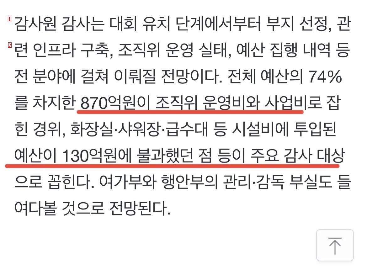 감사원, 6년치 ‘잼버리 전 과정’ 감사 준비