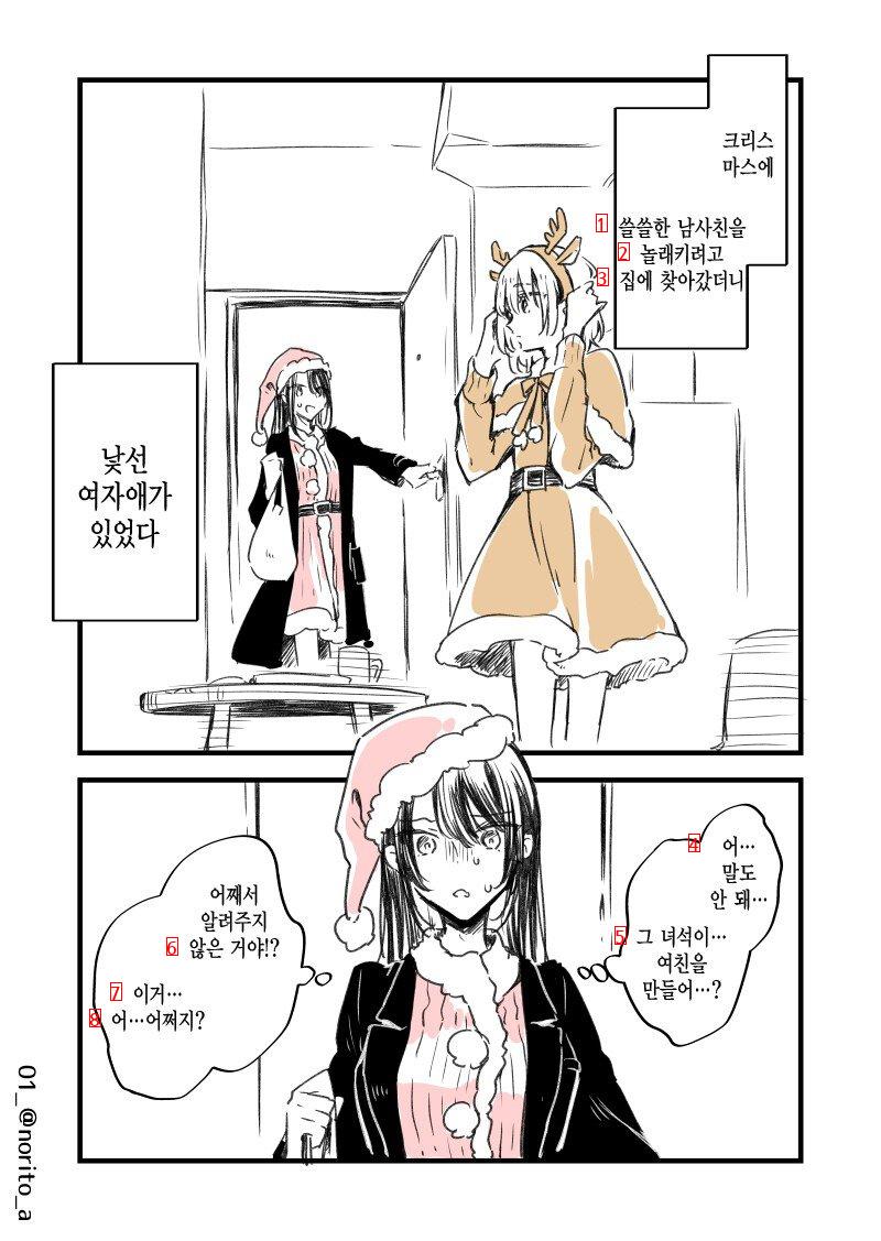 クリスマスに男友達の家に行ったら知らない女の子がいる