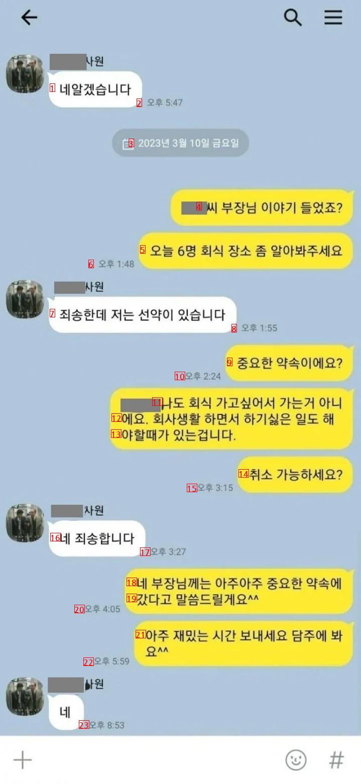 신입사원 카톡 프사 때문에 화가 난 직장 상사