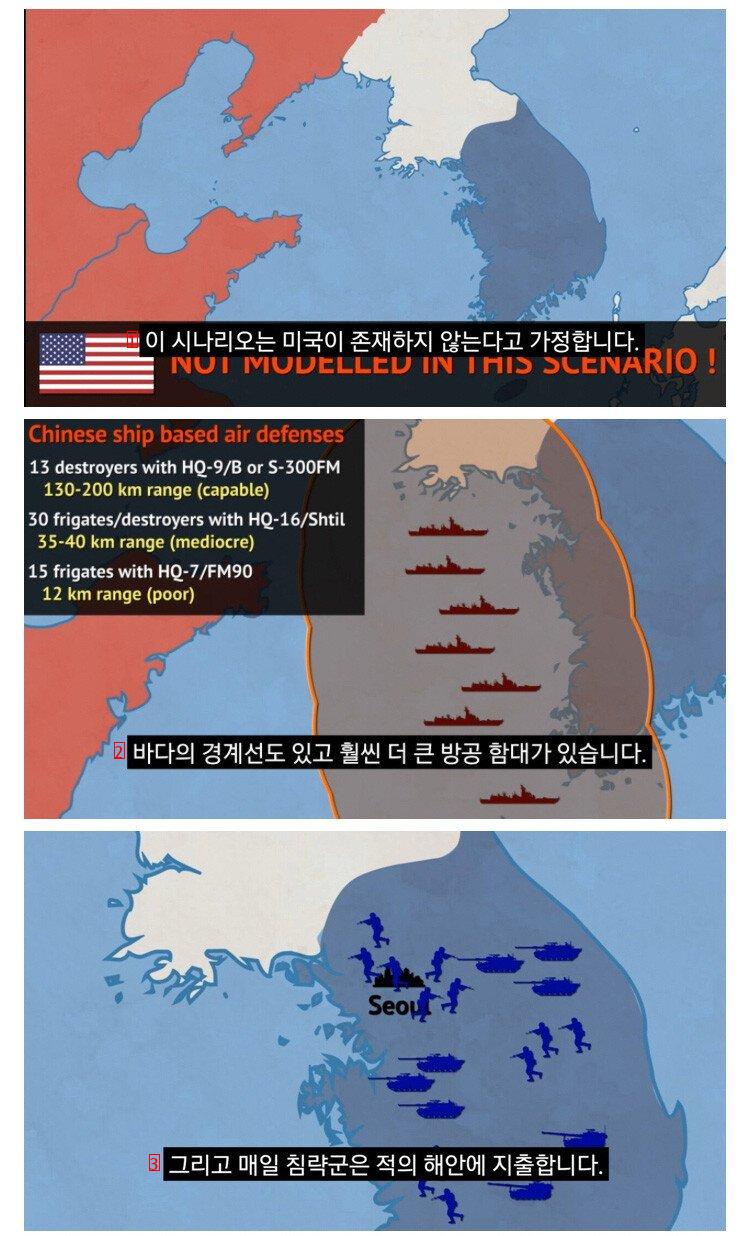 外国人が分析した大韓民国VS中国戦争シナリオjpg