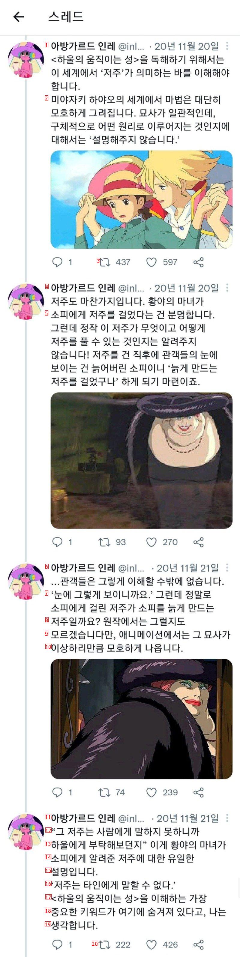 스압) 난해하고 불친절한 영화 하울의 움직이는 성 해석글