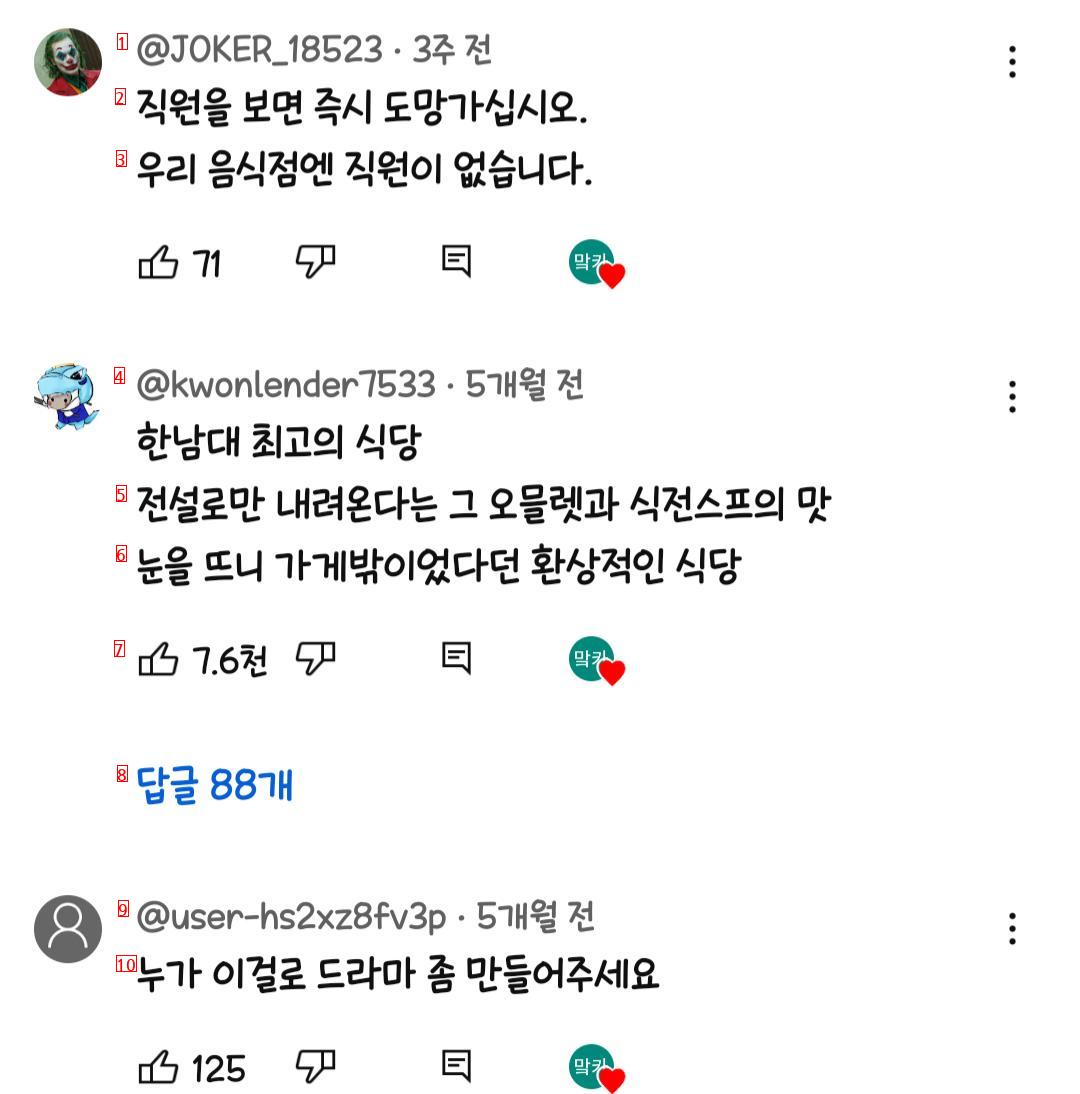 한국에서 가장 기이한 음식점