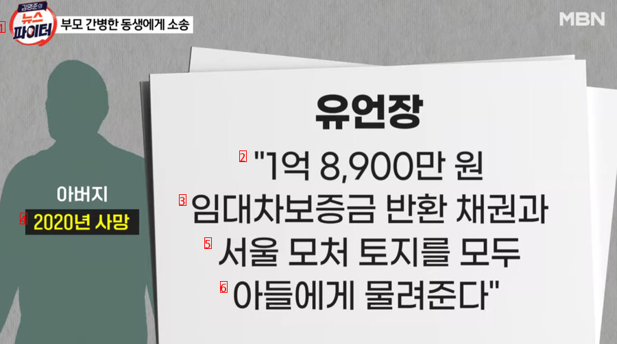 부모님 간병 도맡아 한 남동생에게 유산 돌려달라고 소송한 누나 ㄷㄷㄷ..NEWS