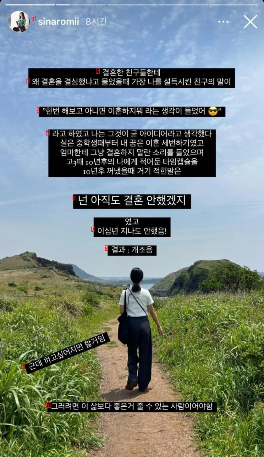 유튜버가 말하는 미혼의 삶..JPG