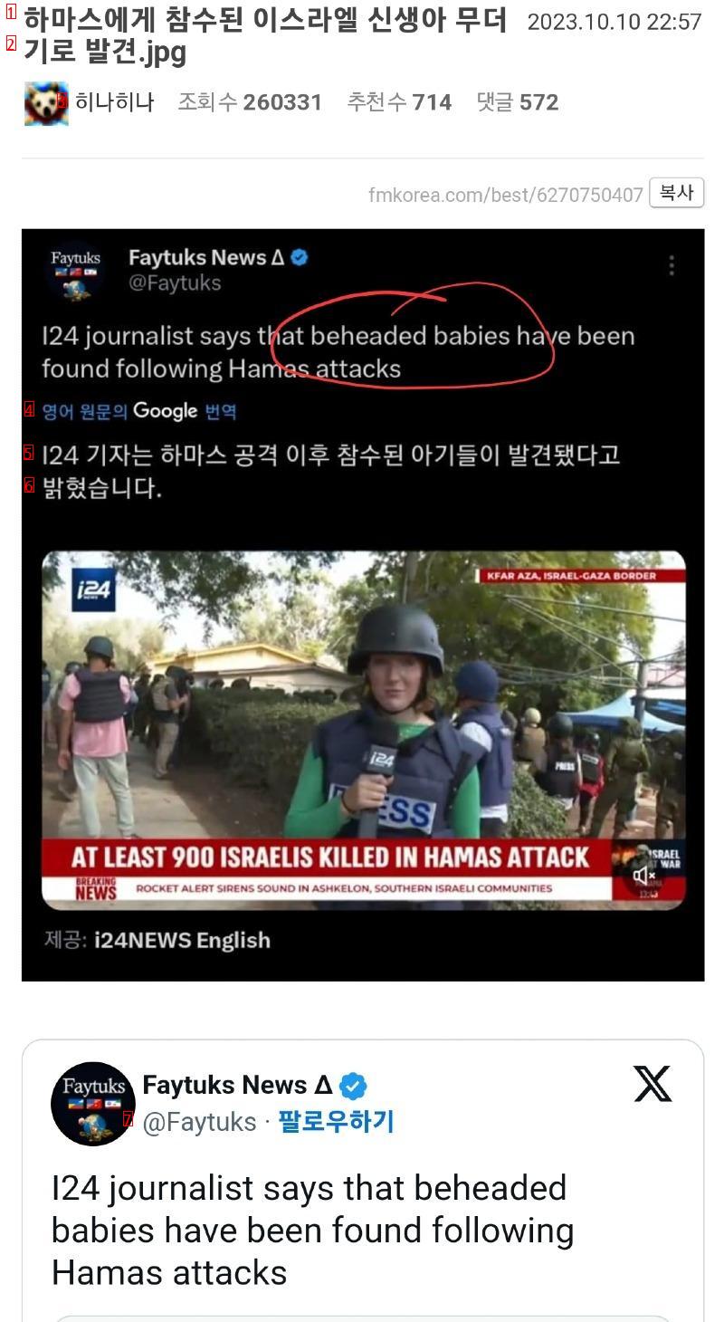 ハマス·イスラム新生児の首切りを燃やす