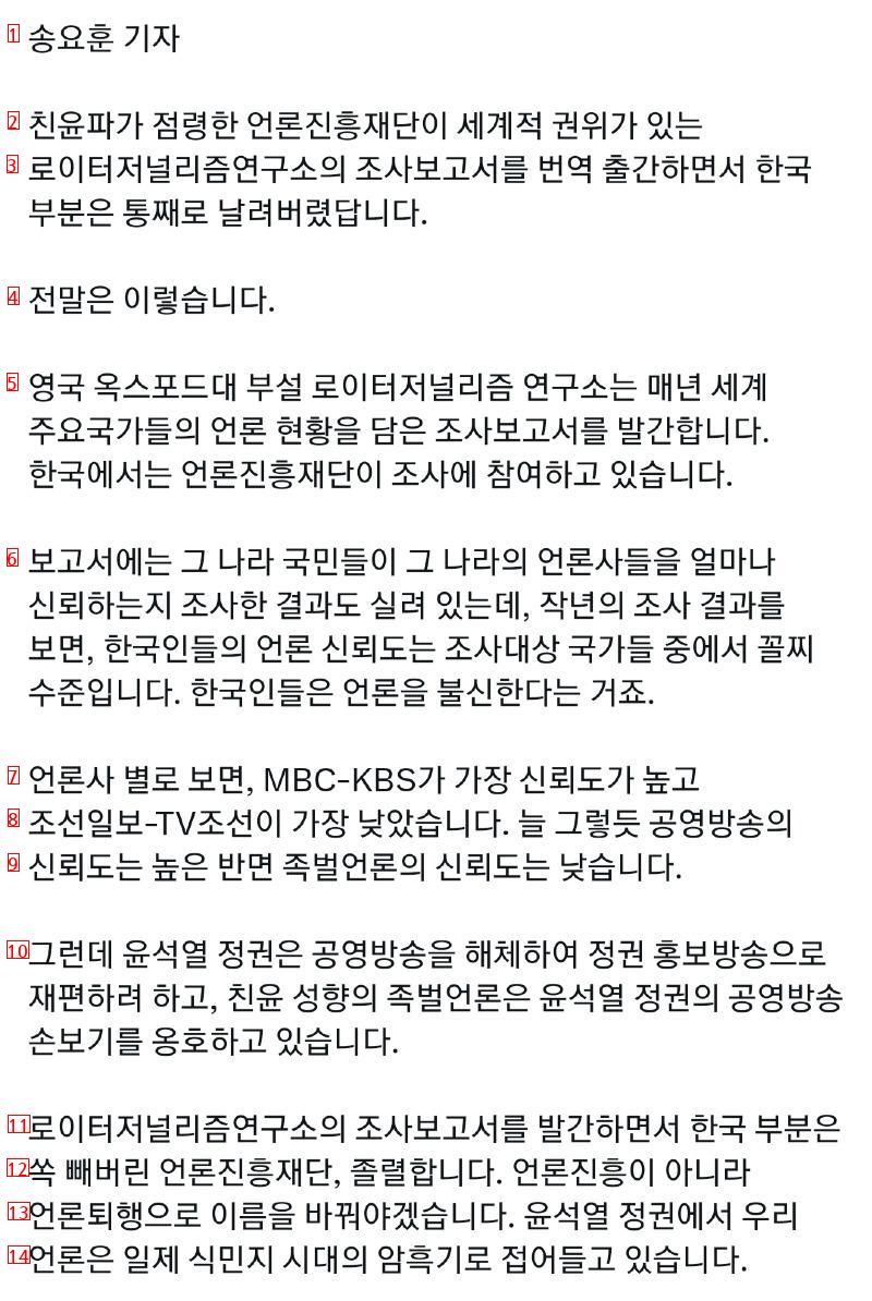 전 세계 주요 언론 현황 보고서