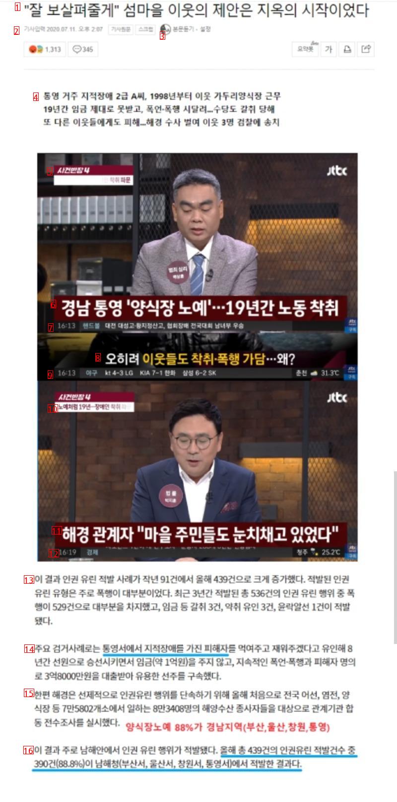 전국 섬노예 전수 조사 결과