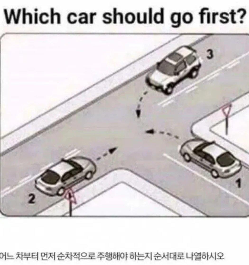 어느 차부터 순차적으로 주행해야 할까?
