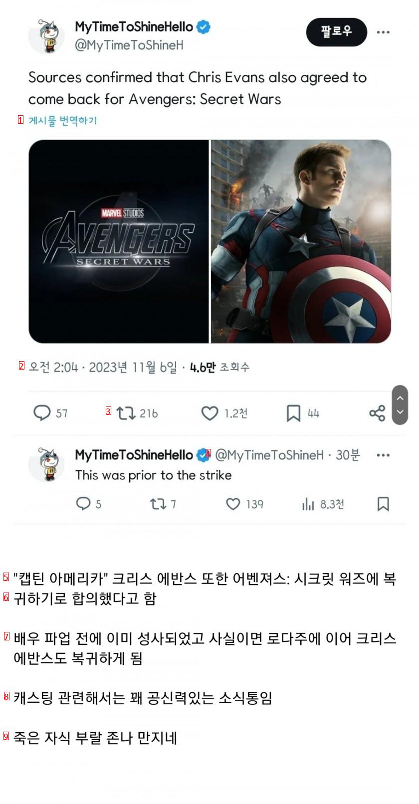 アベンジャーズ6キャスティングのデマ