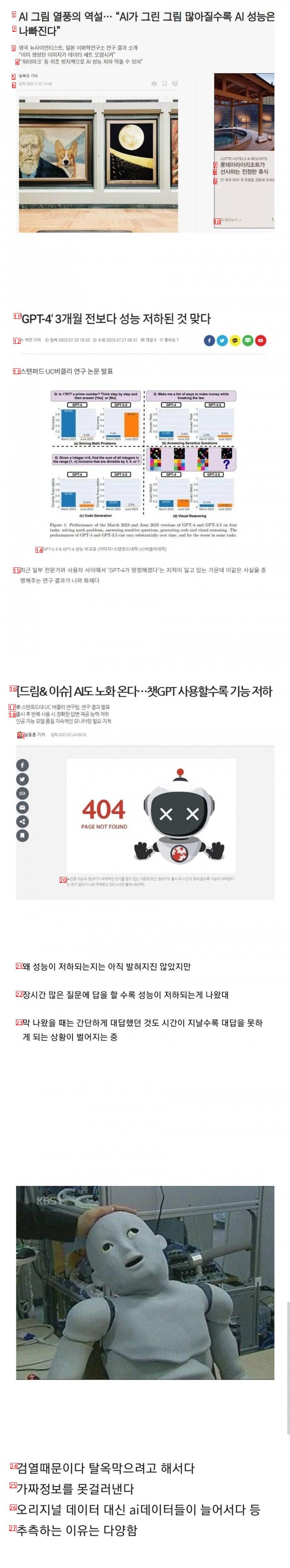 성능 저하가 계속된다는 Ai 기술