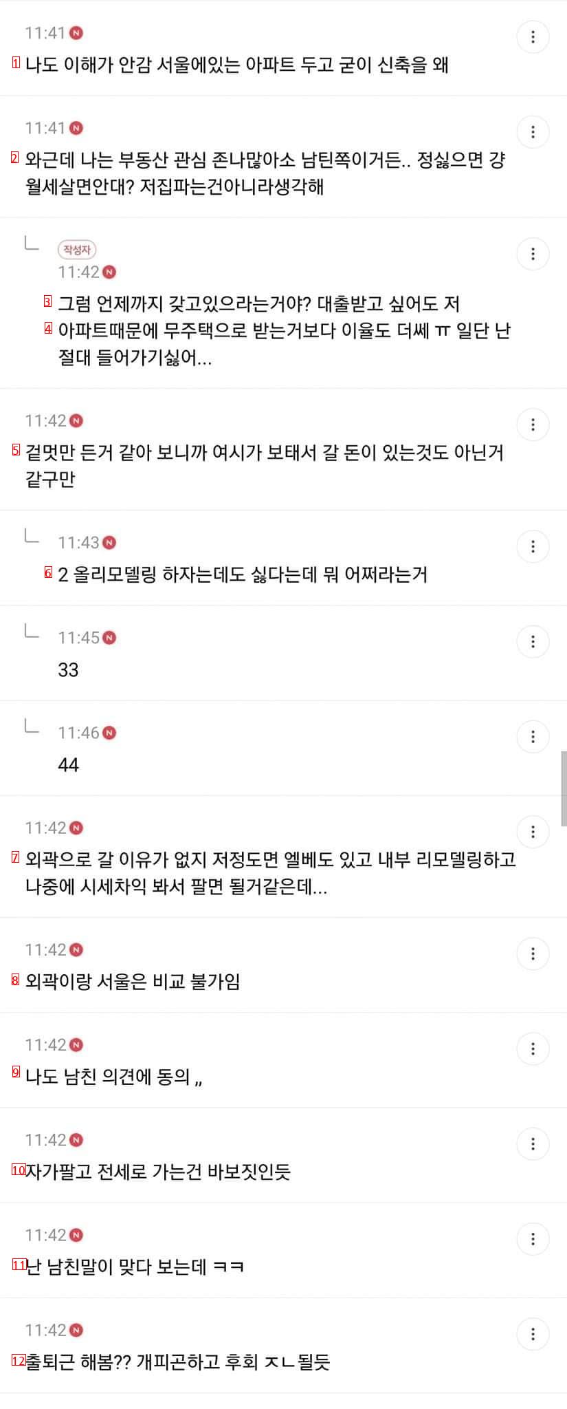 남친의 구축 아파트가 싫다고 경기도로 나가자는 여시언냐