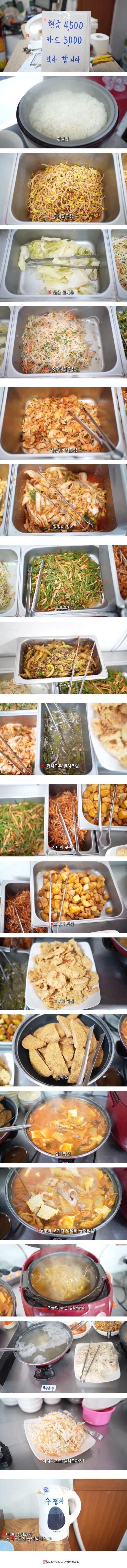 4500ウォン 韓国料理ビュッフェの近況