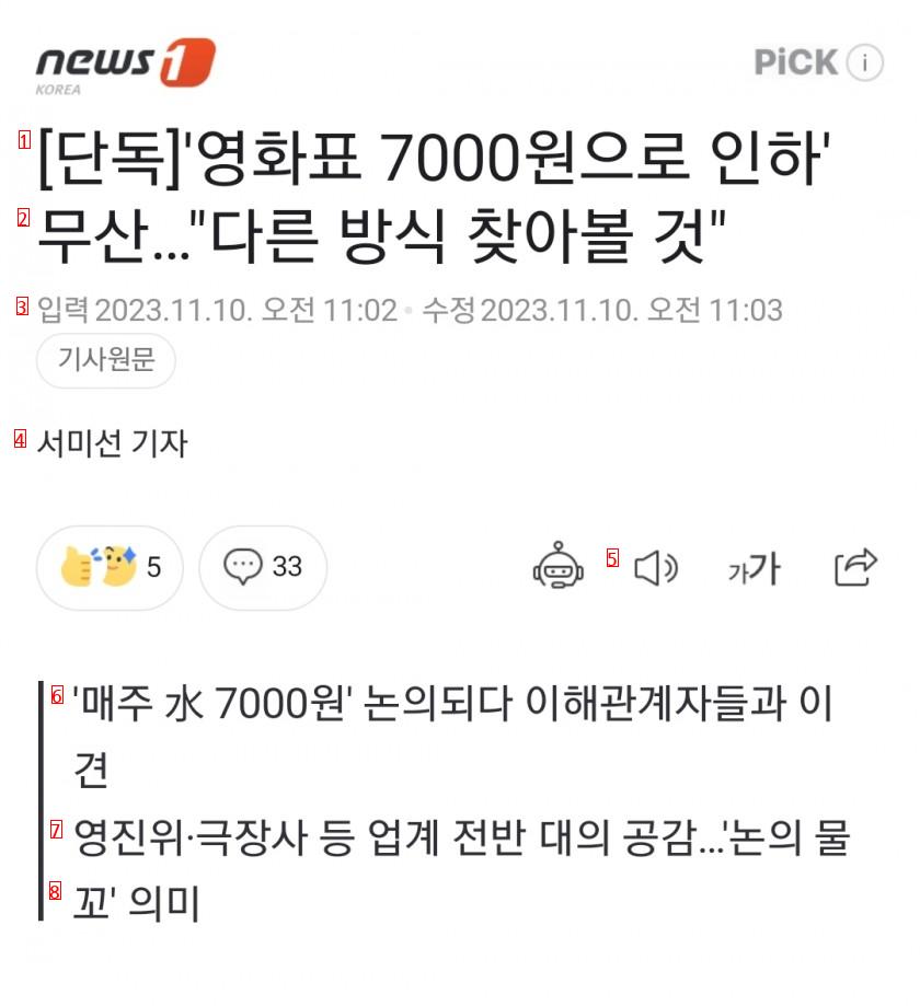 ''영화표 7000원으로 인하'' 무산…""""다른 방식 찾아볼 것""""