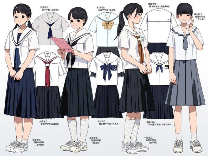 制服を描くために全国の学校を調査した作家