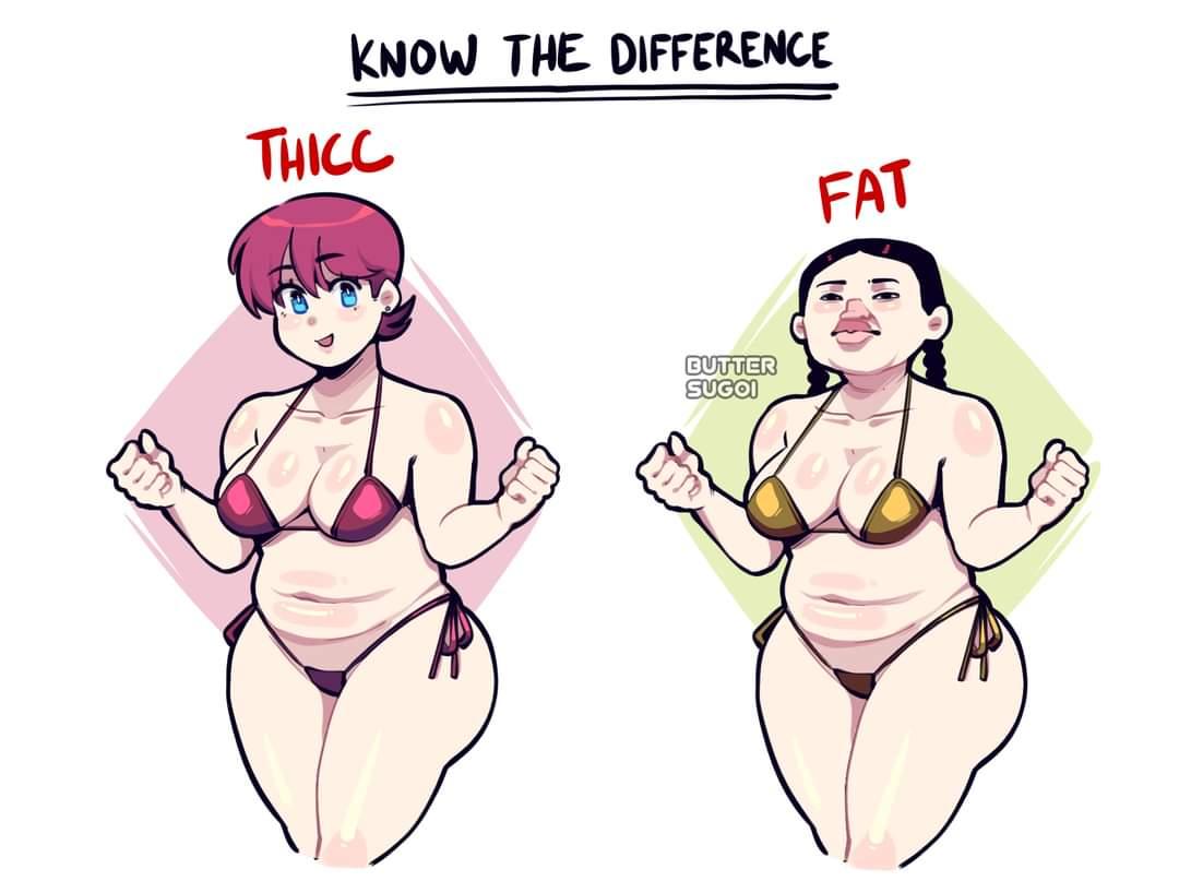 육덕과 뚱뚱의 차이?