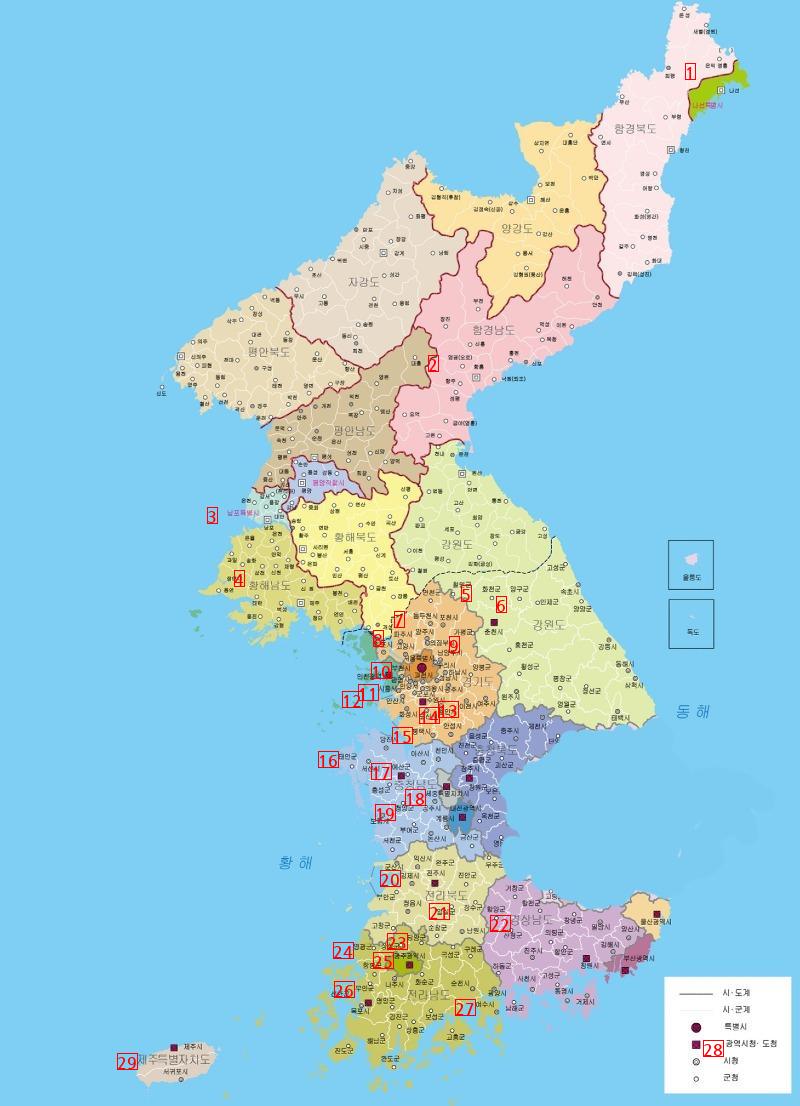 내년 총선 후 대한민국 지도