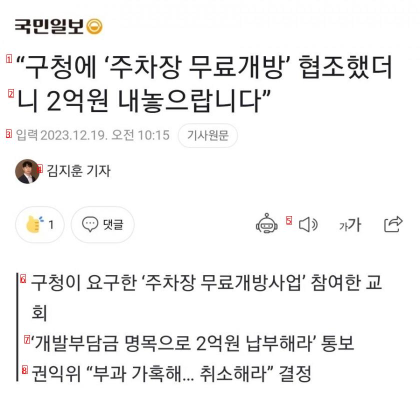 ''주차장 무료개방’ 협조했더니 2억원 요구한 구청