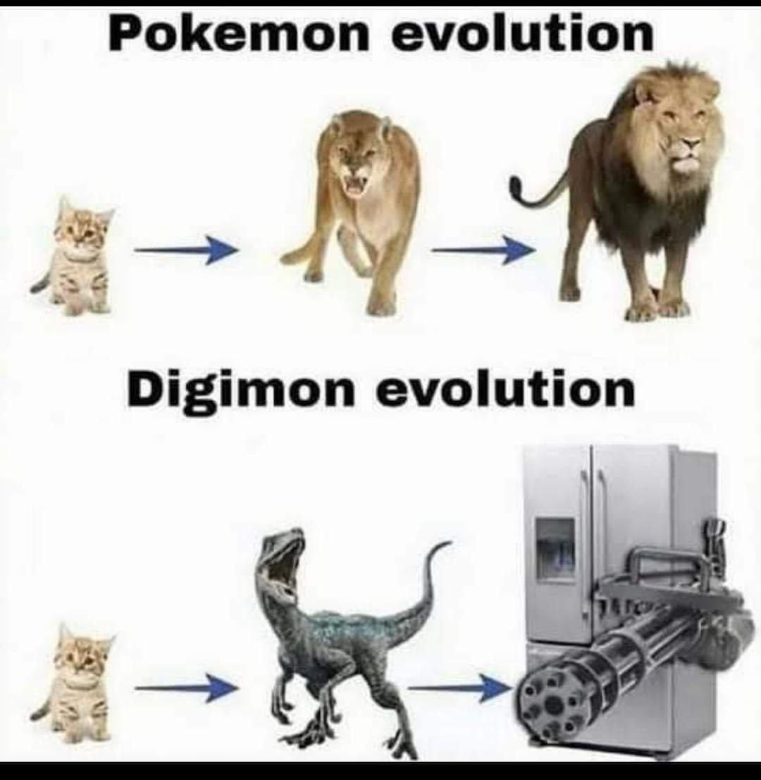 포켓몬과 디지몬의 진화 차이를 알아보자