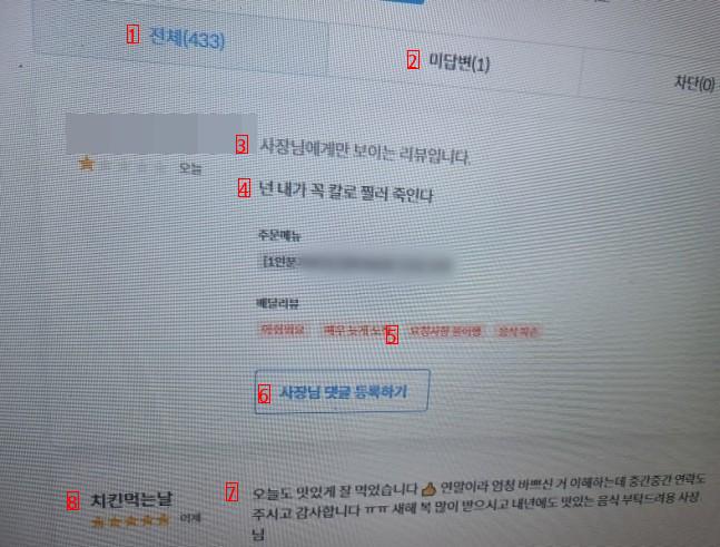 자영업 근황)넌 내가 꼭 XX 죽인다…음식 식었다고 ''살벌 리뷰''.