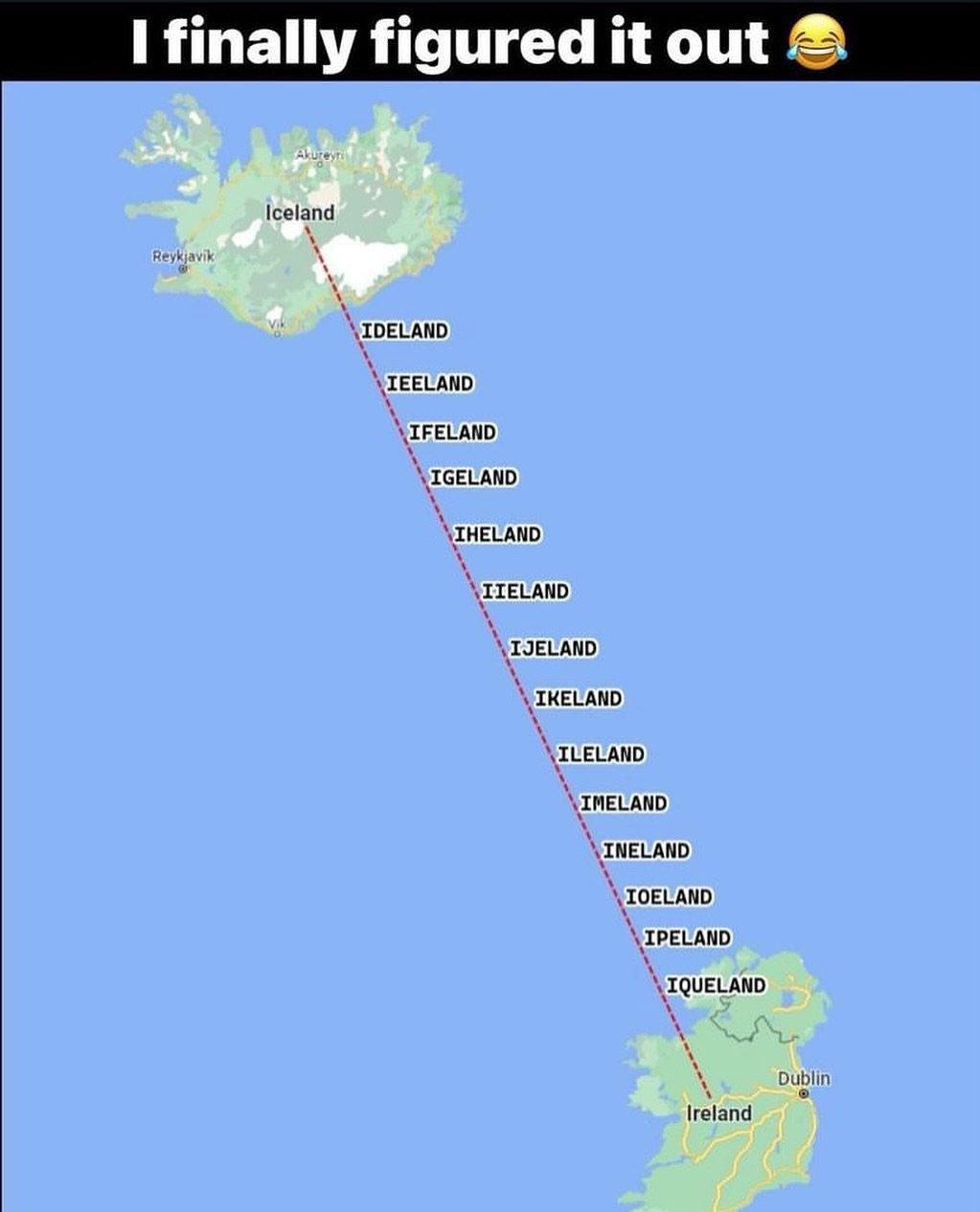 アイスランドとアイルランドの関係の秘密を見つけた