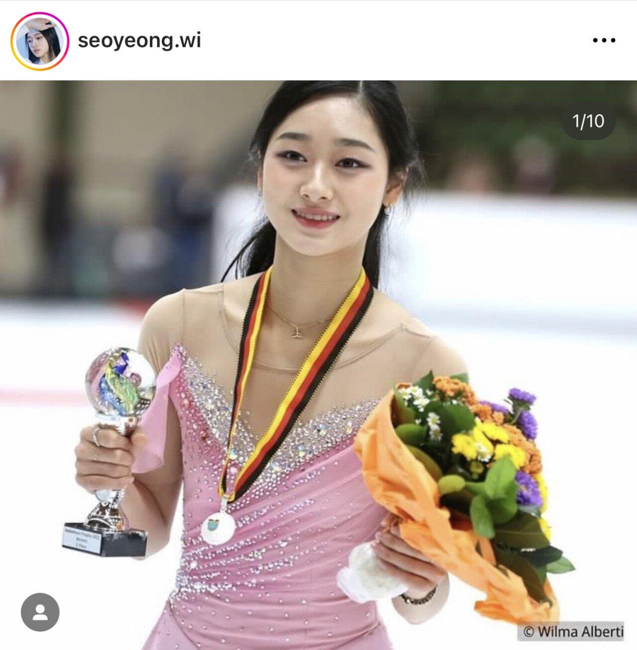 韓国フィギュア選手のプロフィール写真の美貌