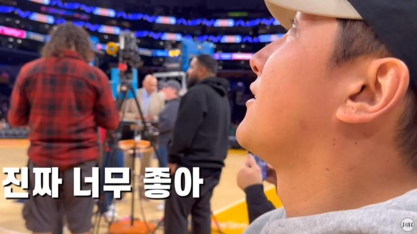 티아라 지연 남편 황재균 NBA 보고 눈물 흘리려 함