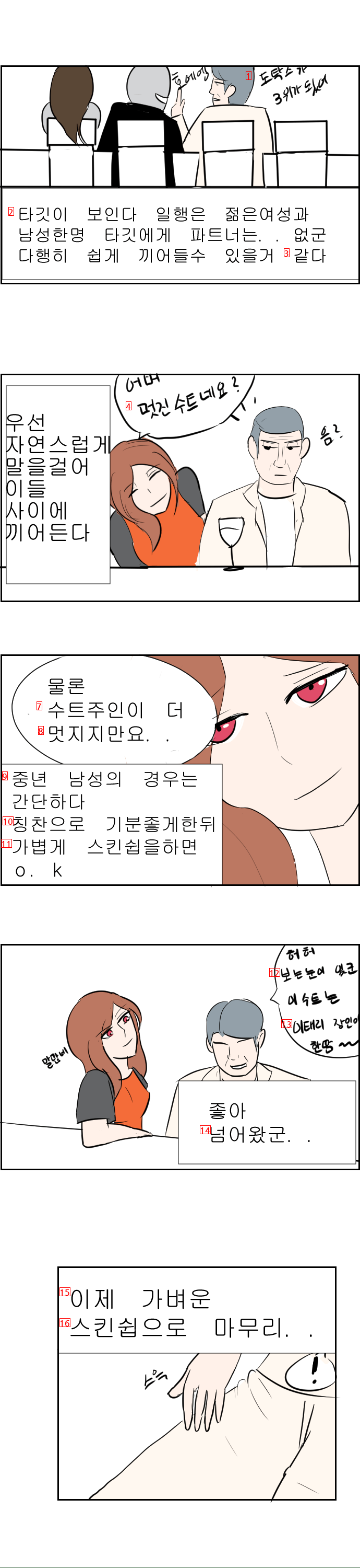 男性を誘惑する女性キラーmanhwa