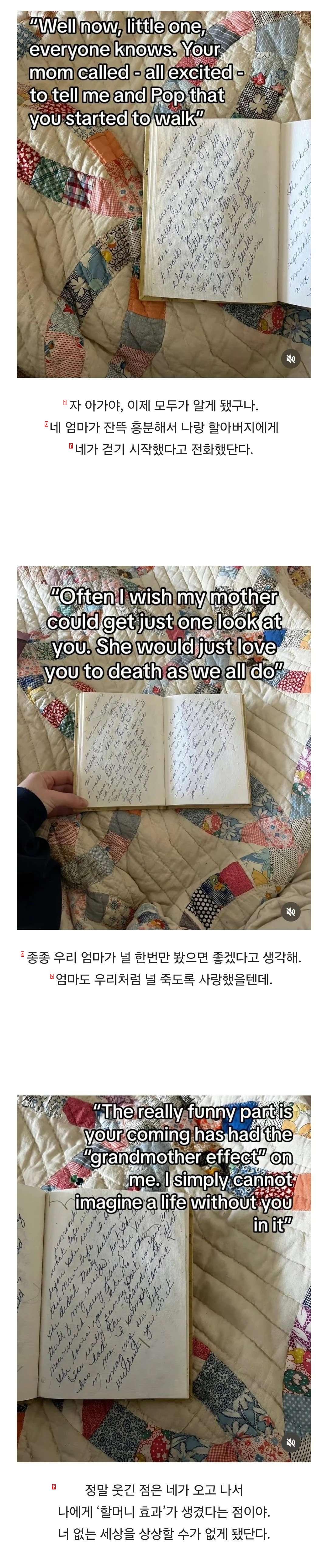 祖母が亡くなった後、祖母が私のことを書いた日記を見つけた