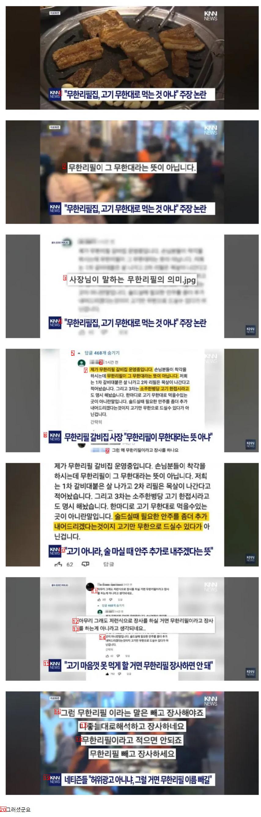 갈비집 사장이 말하는 무한리필의 정의