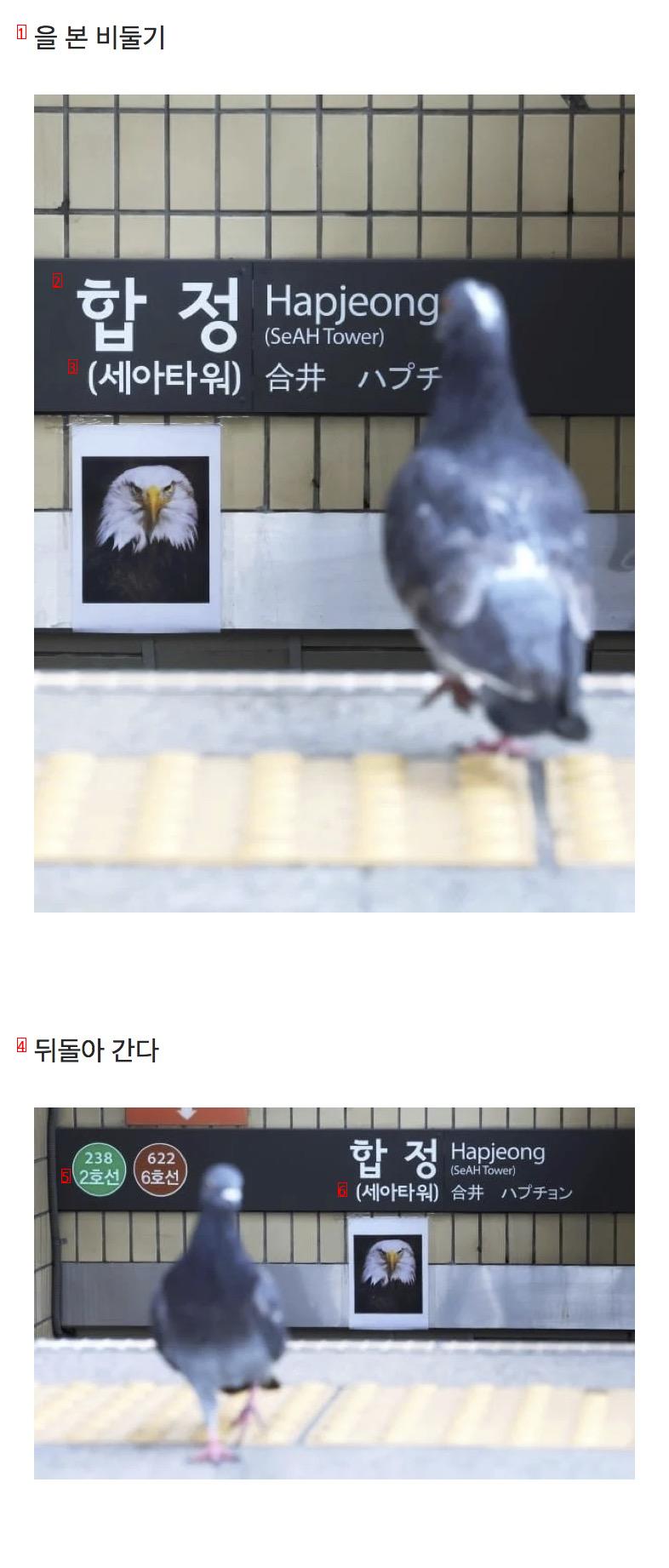 合井駅の鷲の写真