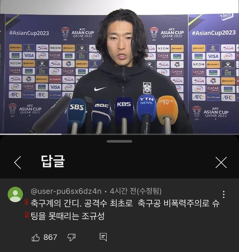 이번 대회 조규성을 완벽하게 정리한 댓글.jpg