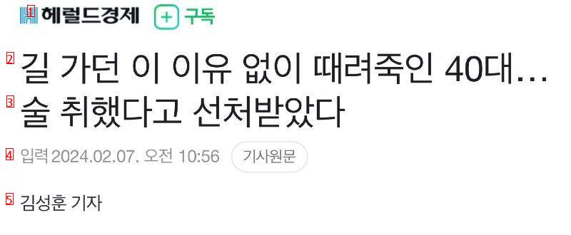 길 가던 이 이유 없이 때려죽인 40대…술 취했다고 선처받았다