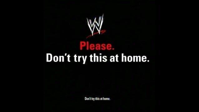 WWE에서 경고문구를 넣는 이유.