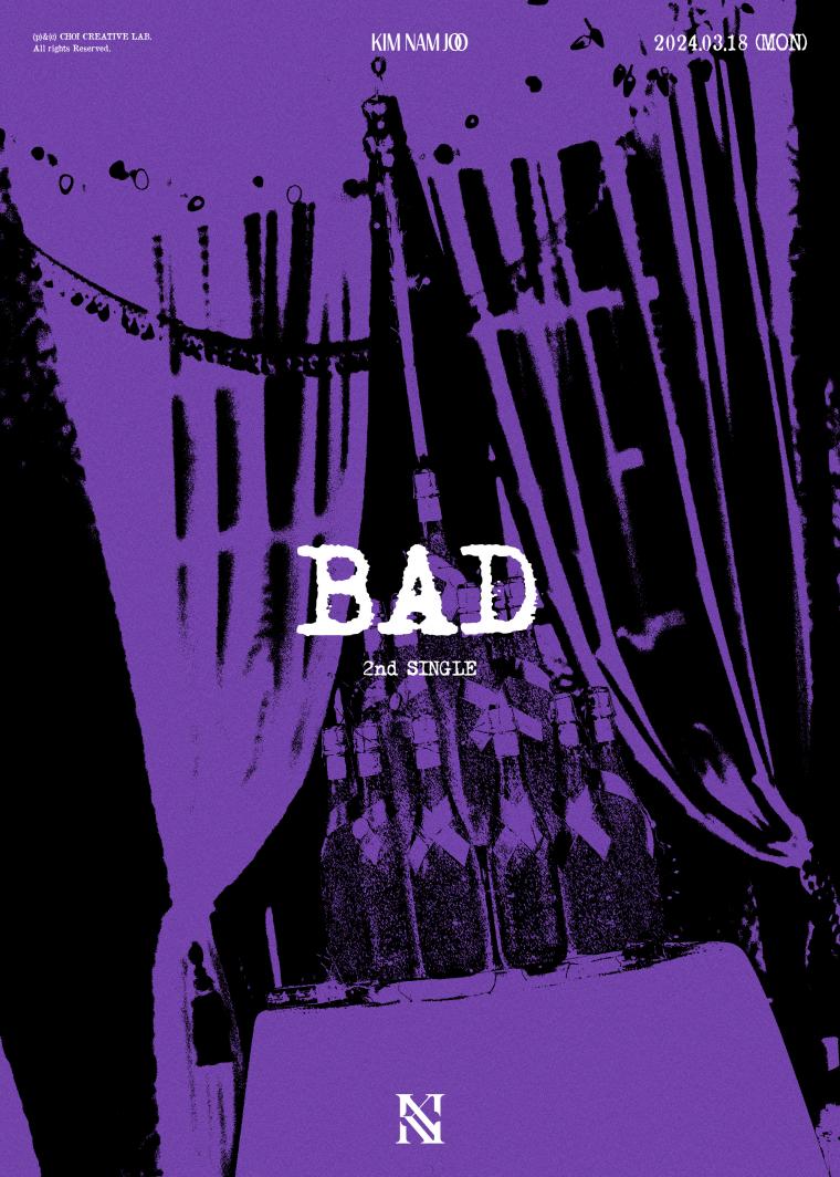 에이핑크 김남주 2nd Single Album [BAD] Logo Poster,Promotion Scheduler