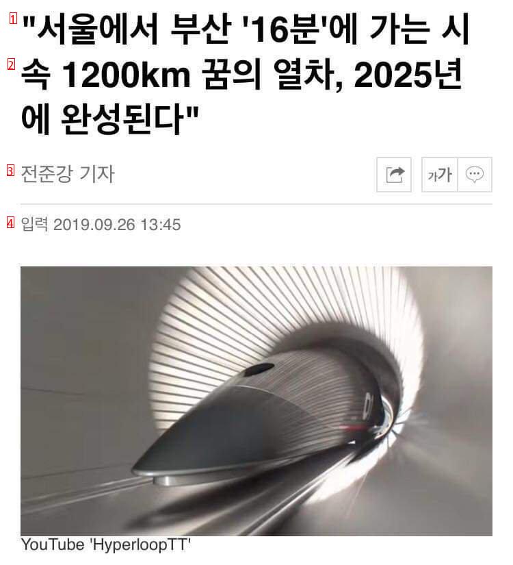 서울-부산 ''16분''에 가는 꿈의 열차 2025년 완성된다